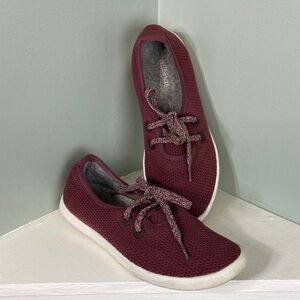 Allbirds Women's Maroon Treeskipper Sneakers Shoes Size 7 Wide width lightweight